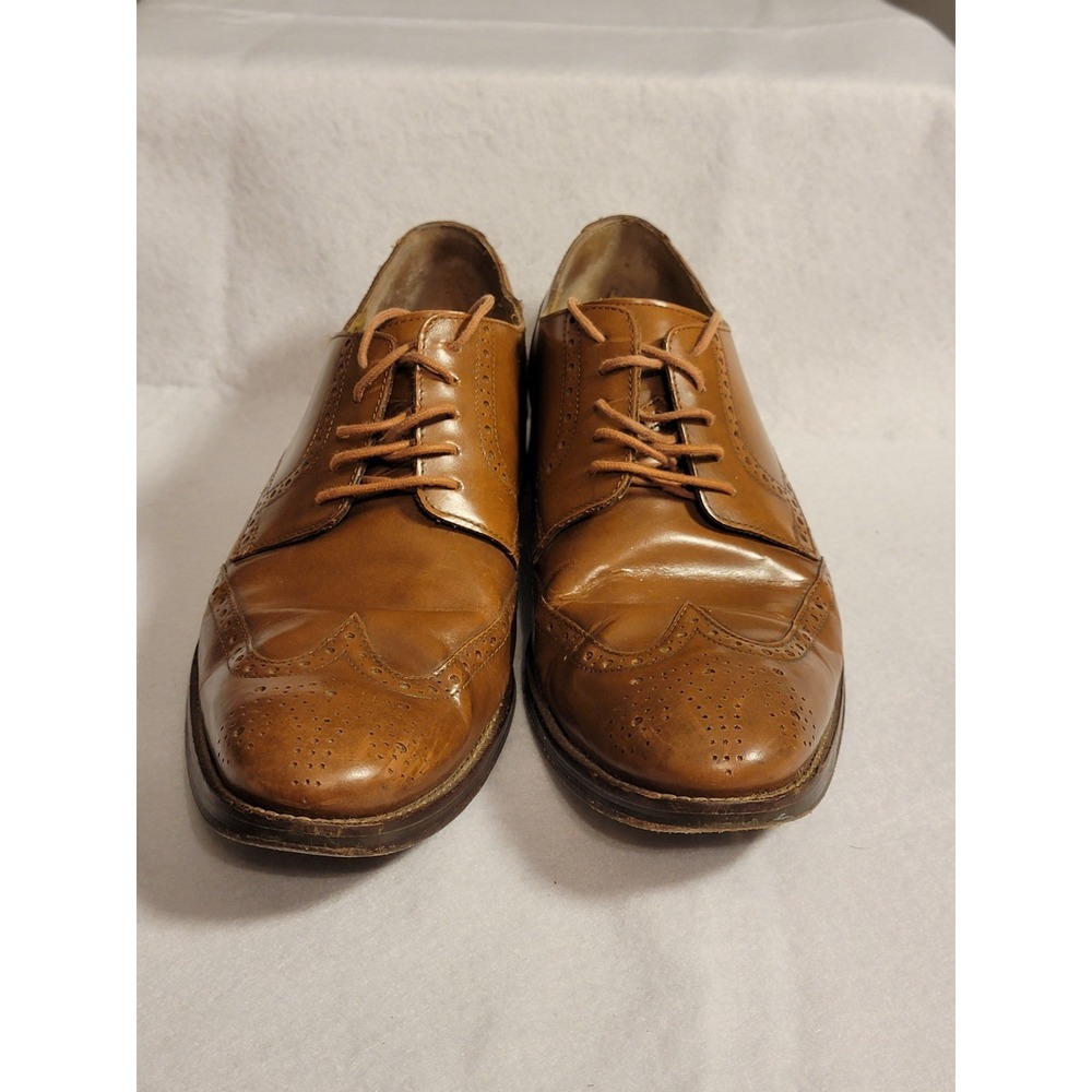 Men's Size 11 Cole Haan Lace Up‎ Dress Shoes. Light Brown.